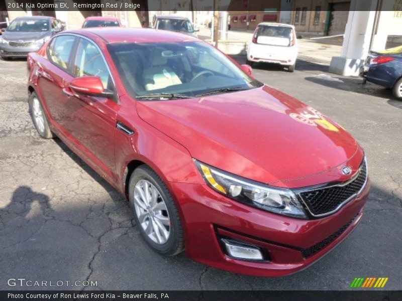 Remington Red / Beige 2014 Kia Optima EX