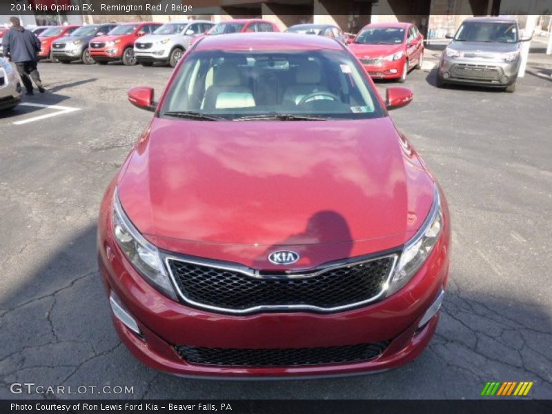 Remington Red / Beige 2014 Kia Optima EX