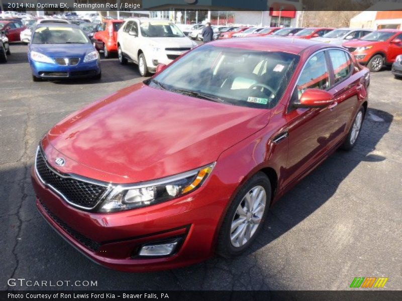 Remington Red / Beige 2014 Kia Optima EX