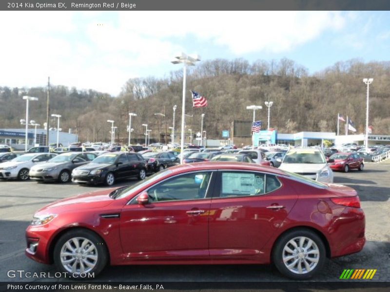 Remington Red / Beige 2014 Kia Optima EX