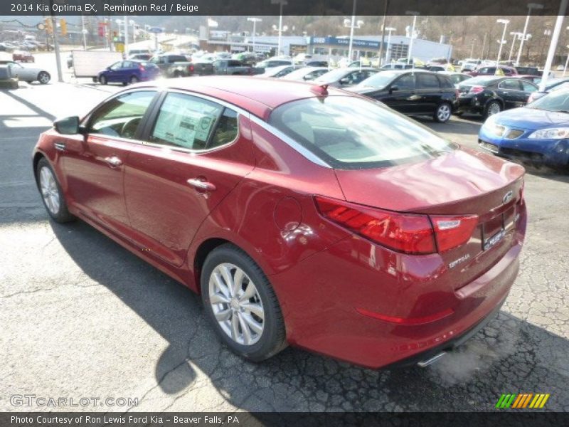 Remington Red / Beige 2014 Kia Optima EX