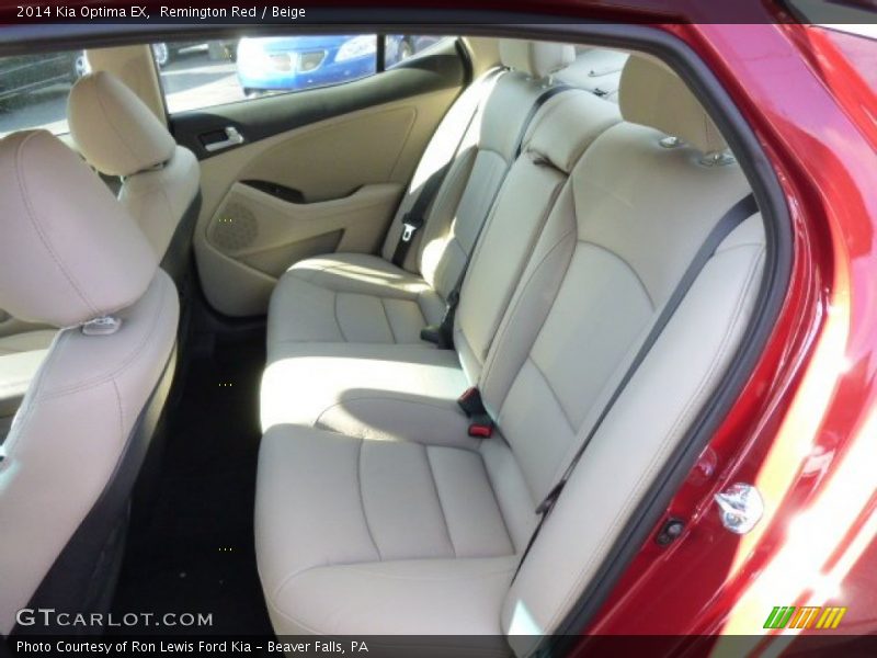 Rear Seat of 2014 Optima EX