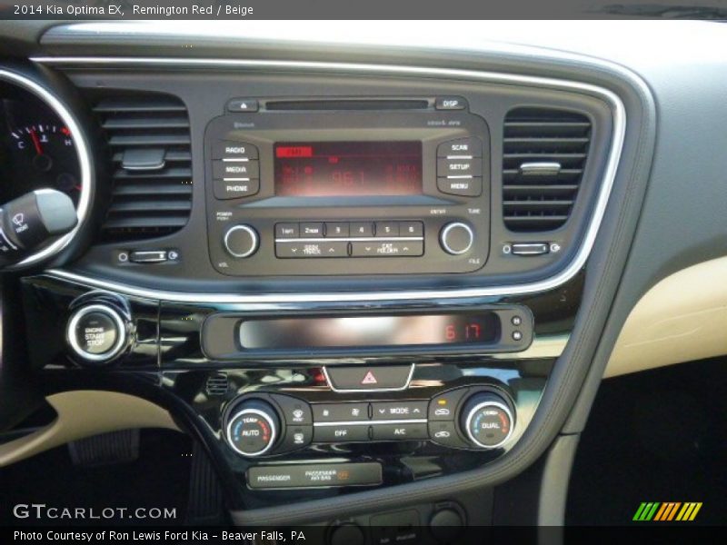 Controls of 2014 Optima EX
