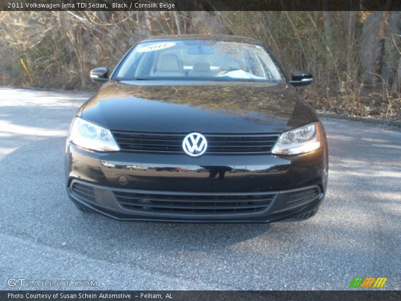 Black / Cornsilk Beige 2011 Volkswagen Jetta TDI Sedan