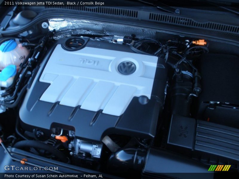 Black / Cornsilk Beige 2011 Volkswagen Jetta TDI Sedan