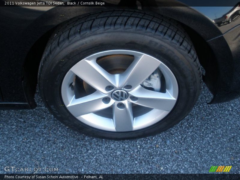 Black / Cornsilk Beige 2011 Volkswagen Jetta TDI Sedan
