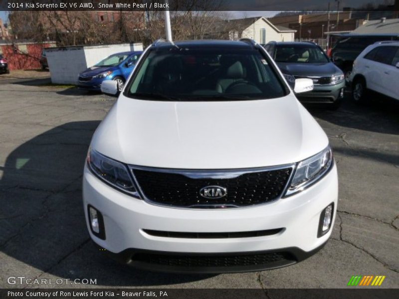 Snow White Pearl / Black 2014 Kia Sorento EX V6 AWD