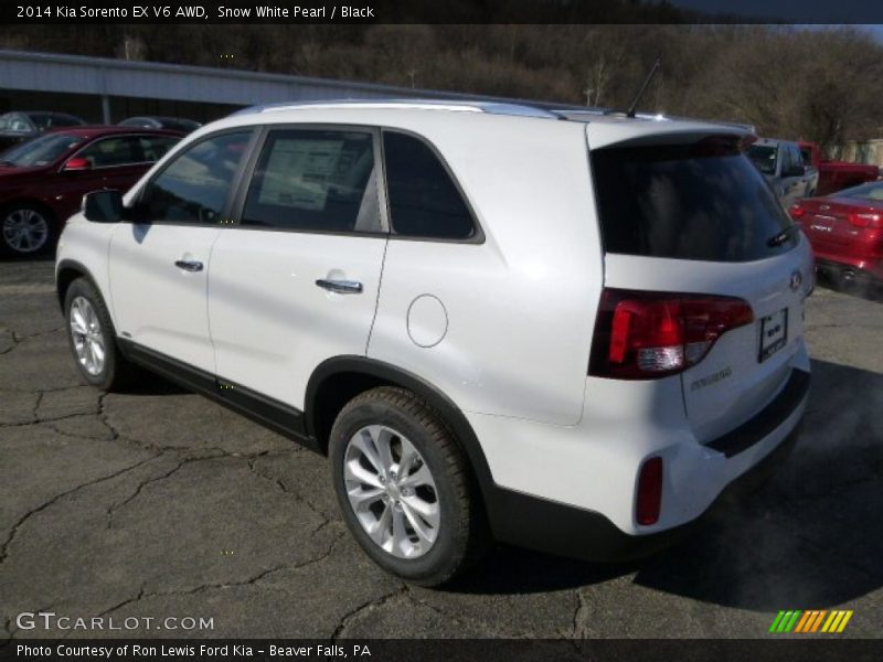 Snow White Pearl / Black 2014 Kia Sorento EX V6 AWD