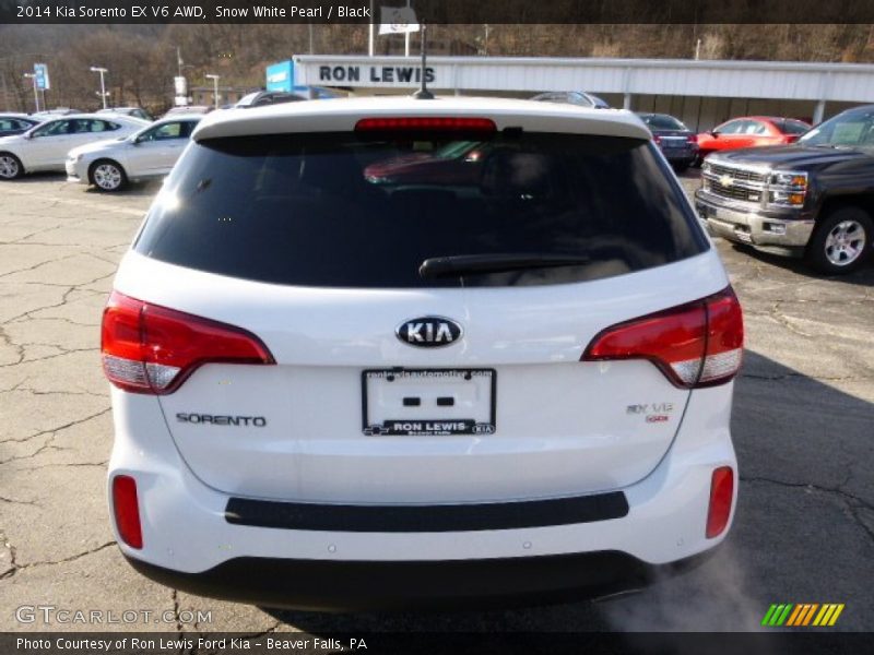Snow White Pearl / Black 2014 Kia Sorento EX V6 AWD