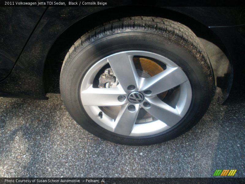 Black / Cornsilk Beige 2011 Volkswagen Jetta TDI Sedan