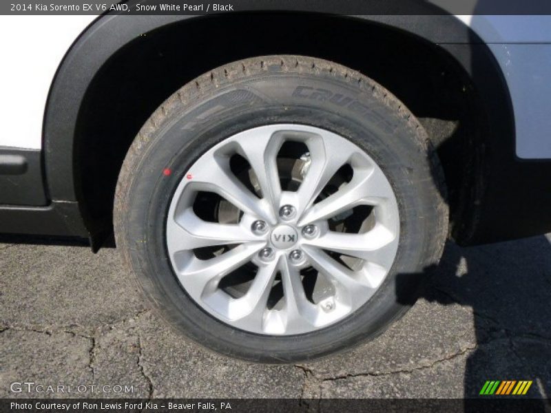 Snow White Pearl / Black 2014 Kia Sorento EX V6 AWD