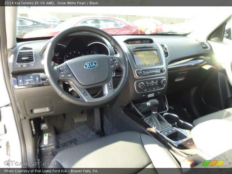 Snow White Pearl / Black 2014 Kia Sorento EX V6 AWD