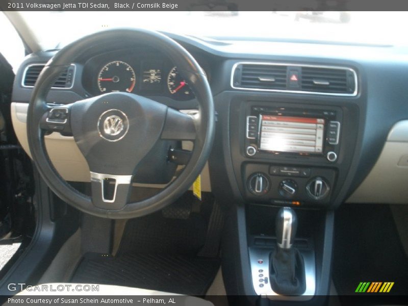 Black / Cornsilk Beige 2011 Volkswagen Jetta TDI Sedan