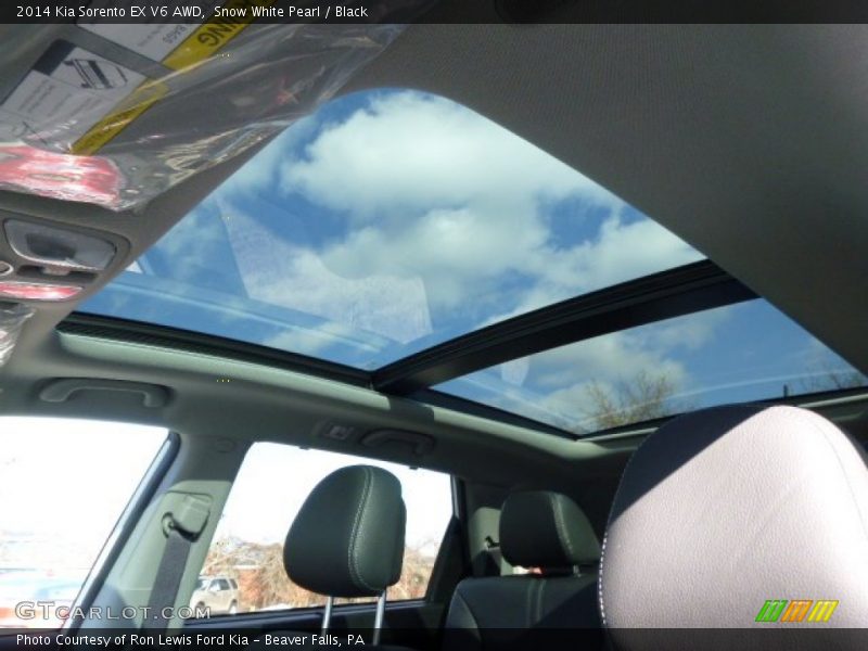 Snow White Pearl / Black 2014 Kia Sorento EX V6 AWD