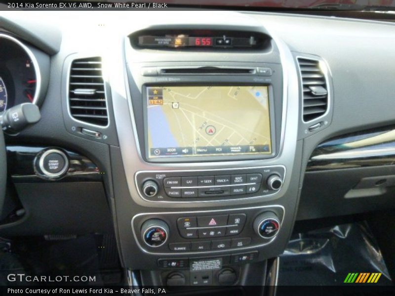 Snow White Pearl / Black 2014 Kia Sorento EX V6 AWD
