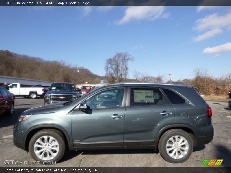  2014 Sorento EX V6 AWD Sage Green