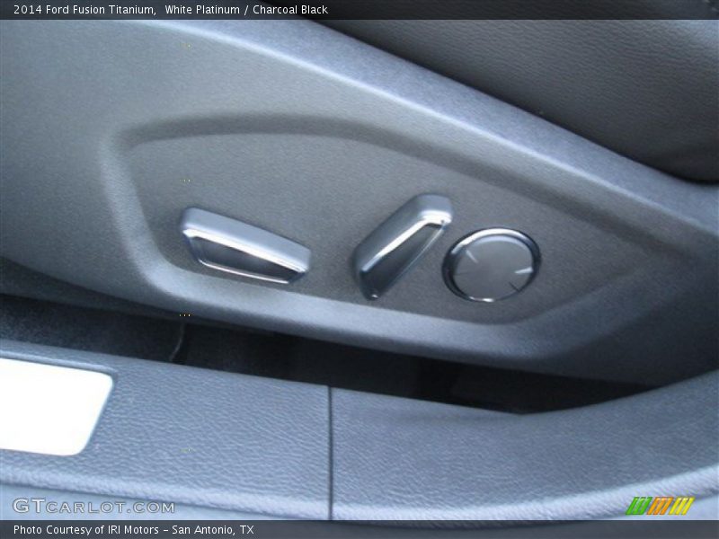 White Platinum / Charcoal Black 2014 Ford Fusion Titanium