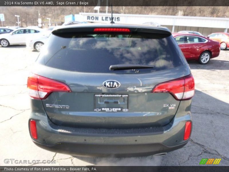 Sage Green / Beige 2014 Kia Sorento EX V6 AWD