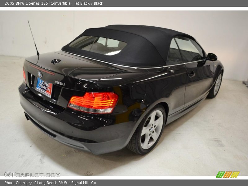 Jet Black / Black 2009 BMW 1 Series 135i Convertible