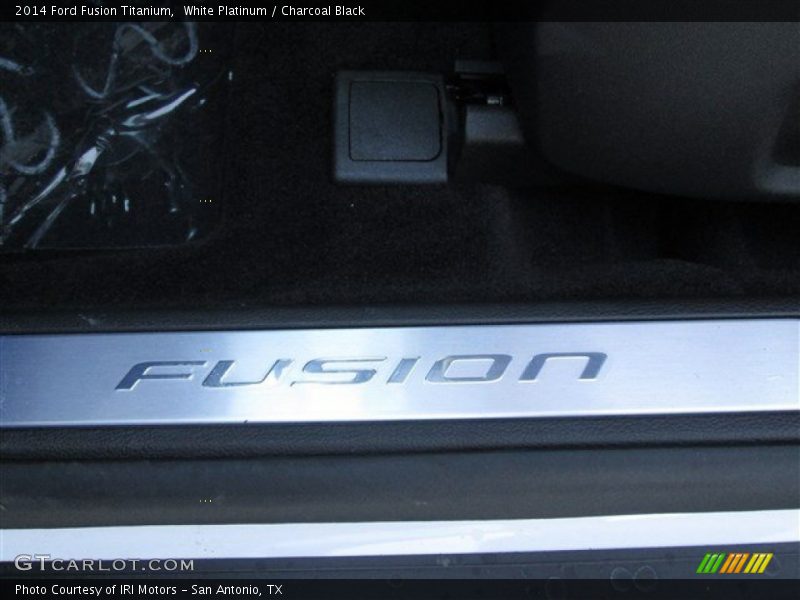 White Platinum / Charcoal Black 2014 Ford Fusion Titanium
