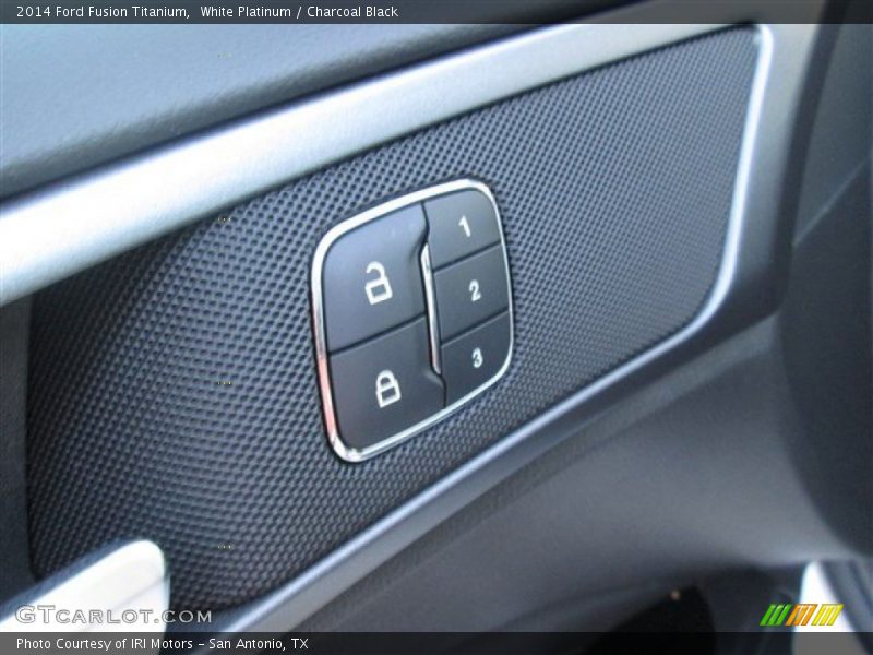 White Platinum / Charcoal Black 2014 Ford Fusion Titanium