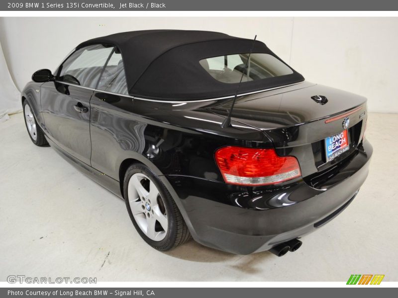 Jet Black / Black 2009 BMW 1 Series 135i Convertible