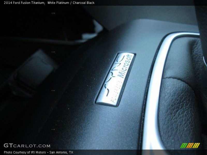 White Platinum / Charcoal Black 2014 Ford Fusion Titanium