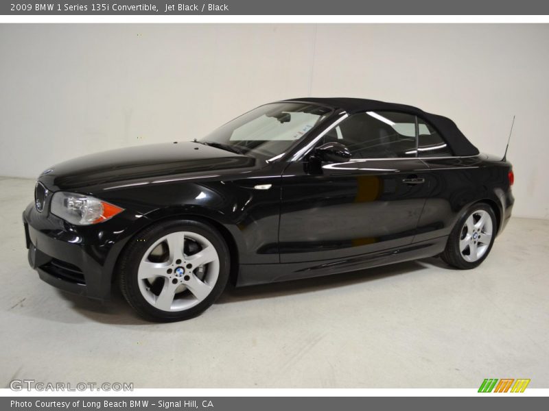 Jet Black / Black 2009 BMW 1 Series 135i Convertible