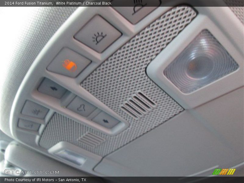 White Platinum / Charcoal Black 2014 Ford Fusion Titanium