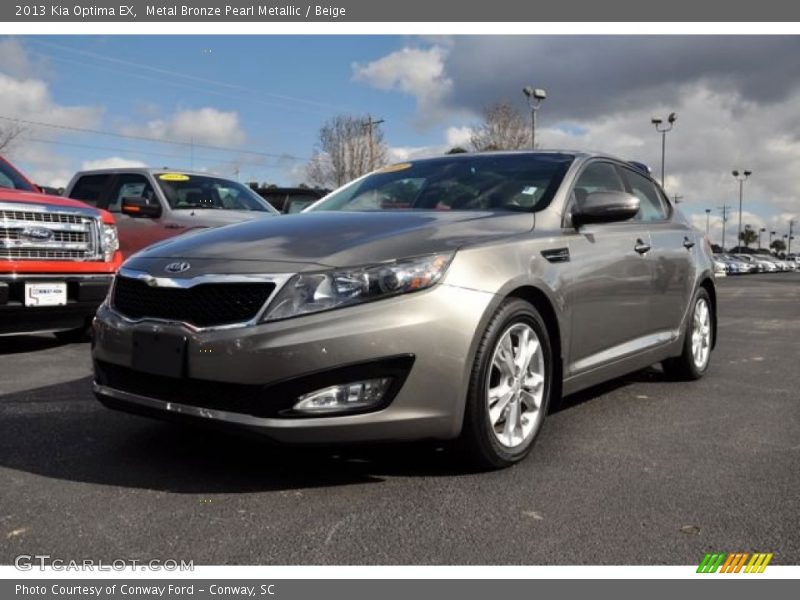 Metal Bronze Pearl Metallic / Beige 2013 Kia Optima EX
