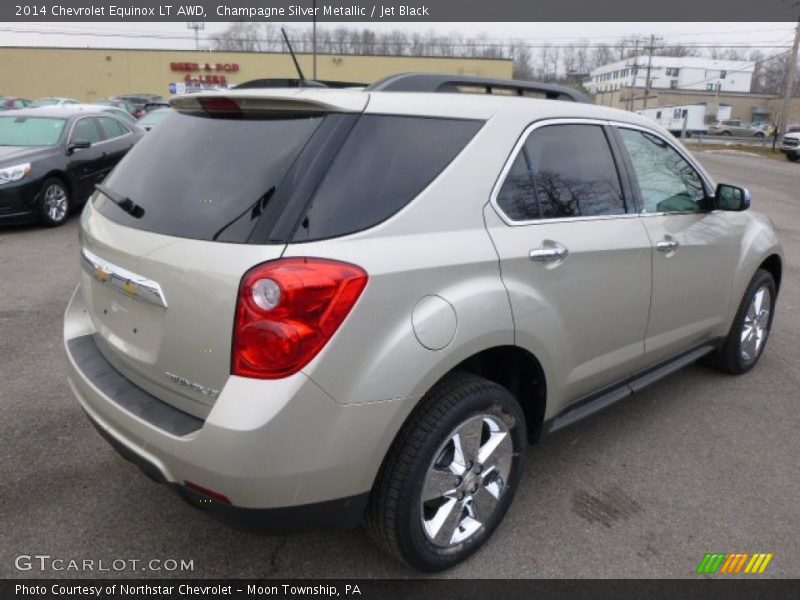 Champagne Silver Metallic / Jet Black 2014 Chevrolet Equinox LT AWD