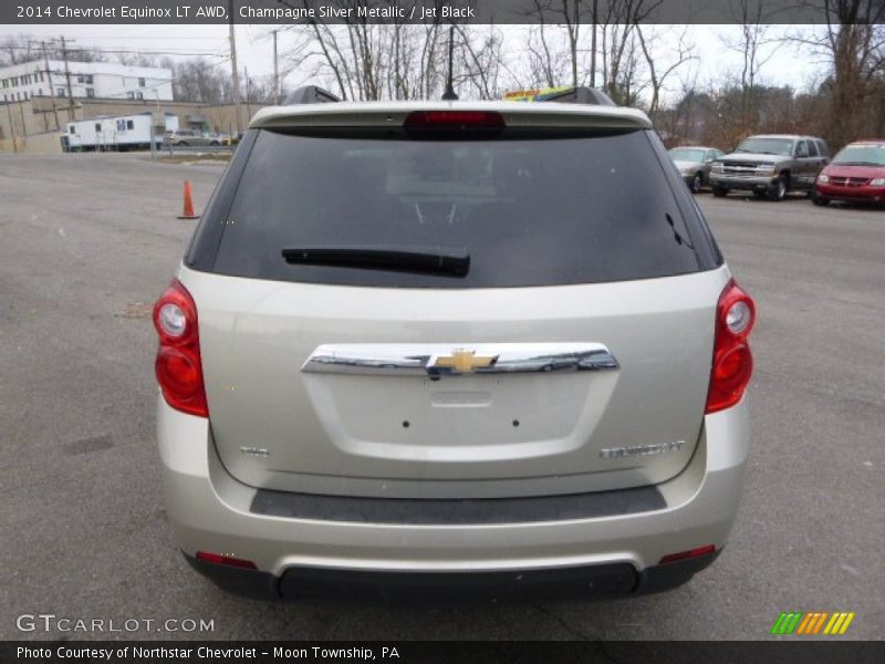 Champagne Silver Metallic / Jet Black 2014 Chevrolet Equinox LT AWD
