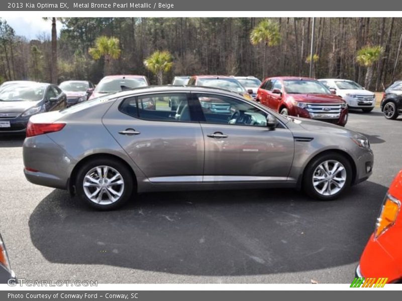 Metal Bronze Pearl Metallic / Beige 2013 Kia Optima EX