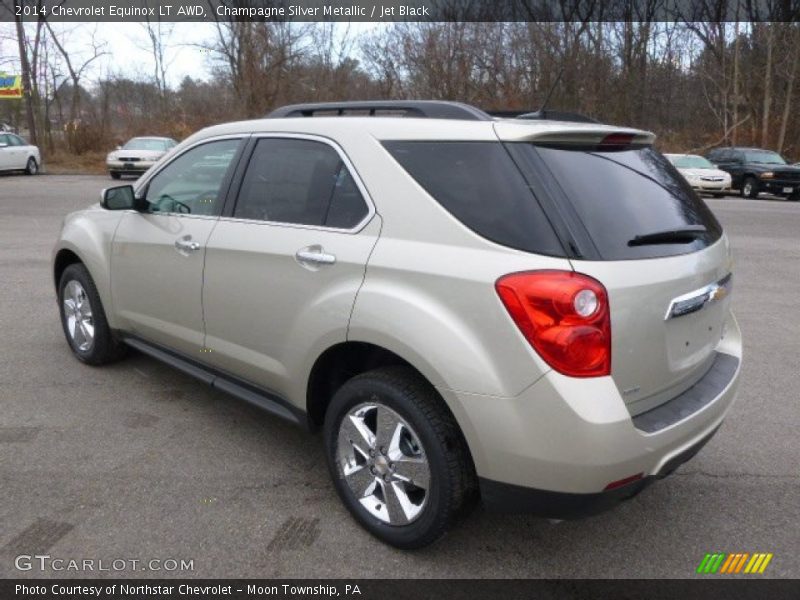Champagne Silver Metallic / Jet Black 2014 Chevrolet Equinox LT AWD