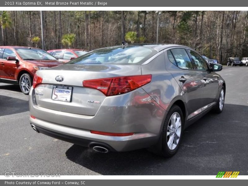 Metal Bronze Pearl Metallic / Beige 2013 Kia Optima EX