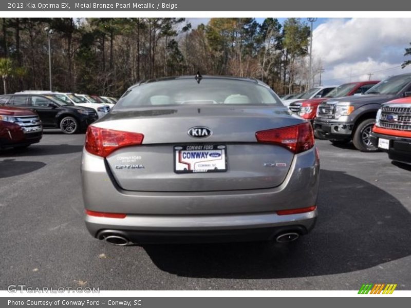 Metal Bronze Pearl Metallic / Beige 2013 Kia Optima EX