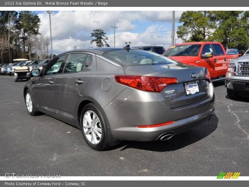 Metal Bronze Pearl Metallic / Beige 2013 Kia Optima EX