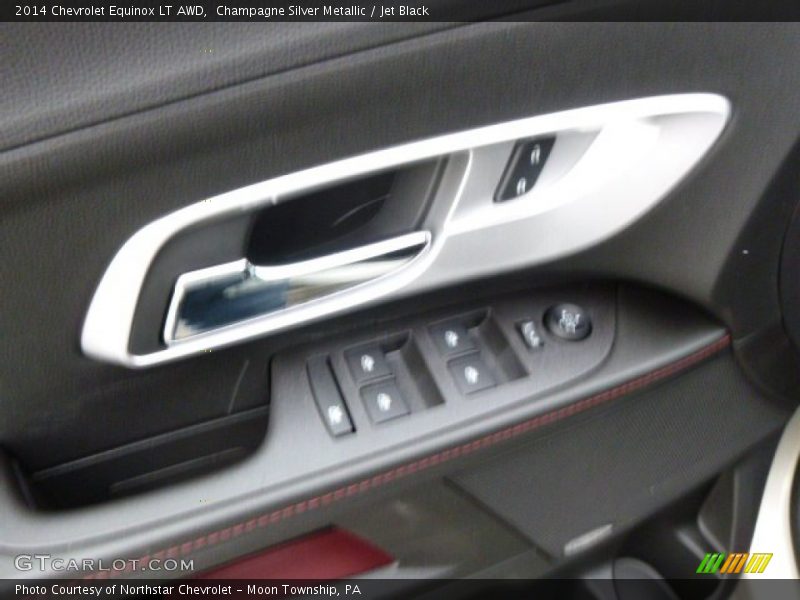 Champagne Silver Metallic / Jet Black 2014 Chevrolet Equinox LT AWD