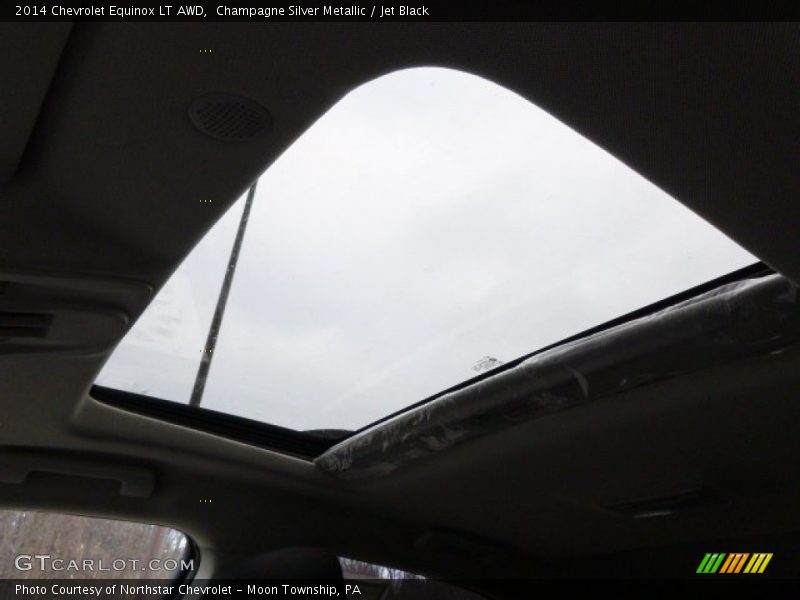 Champagne Silver Metallic / Jet Black 2014 Chevrolet Equinox LT AWD