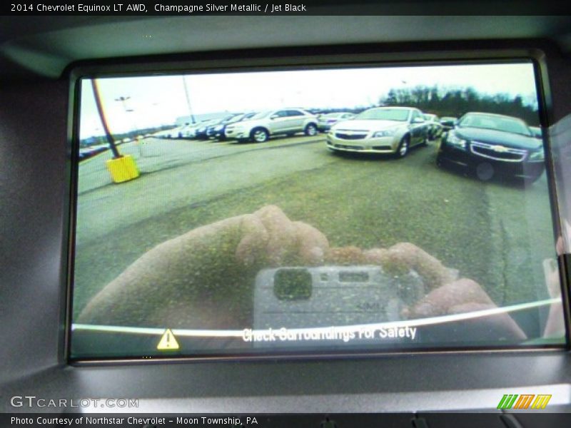 Champagne Silver Metallic / Jet Black 2014 Chevrolet Equinox LT AWD