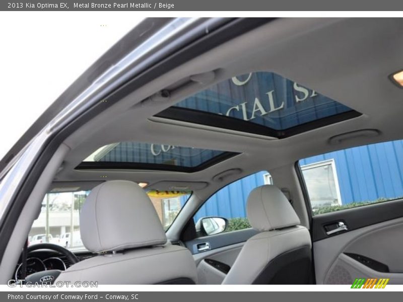 Metal Bronze Pearl Metallic / Beige 2013 Kia Optima EX