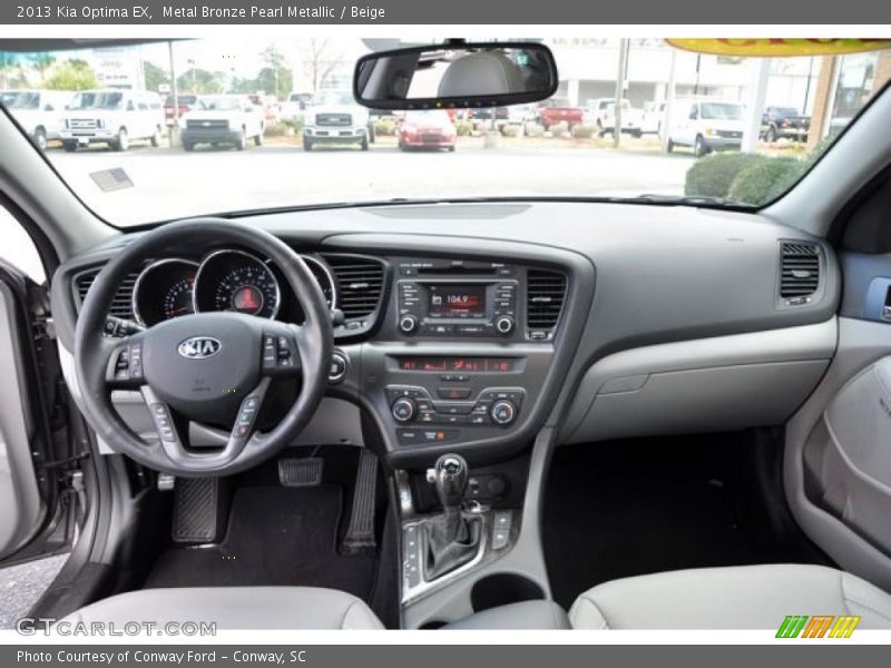 Metal Bronze Pearl Metallic / Beige 2013 Kia Optima EX