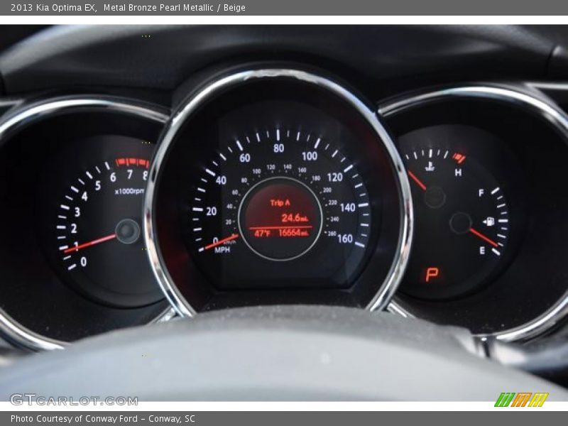 Metal Bronze Pearl Metallic / Beige 2013 Kia Optima EX