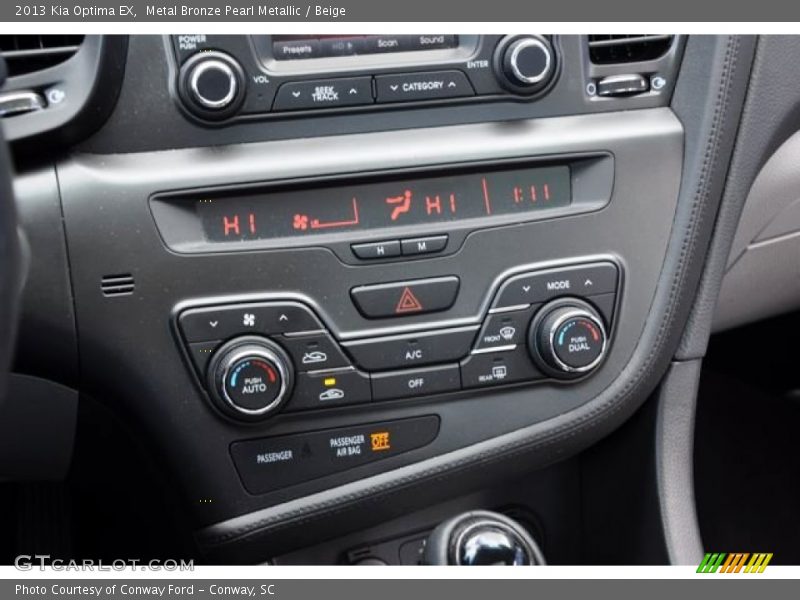 Metal Bronze Pearl Metallic / Beige 2013 Kia Optima EX