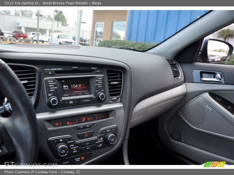Metal Bronze Pearl Metallic / Beige 2013 Kia Optima EX