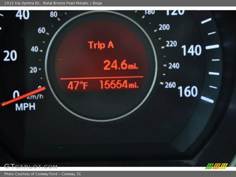 Metal Bronze Pearl Metallic / Beige 2013 Kia Optima EX