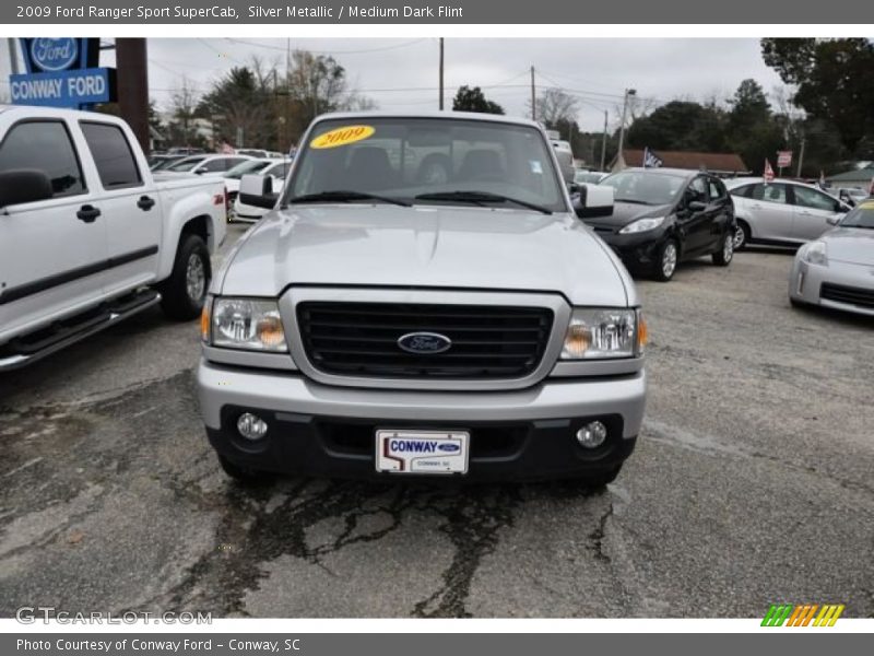 Silver Metallic / Medium Dark Flint 2009 Ford Ranger Sport SuperCab