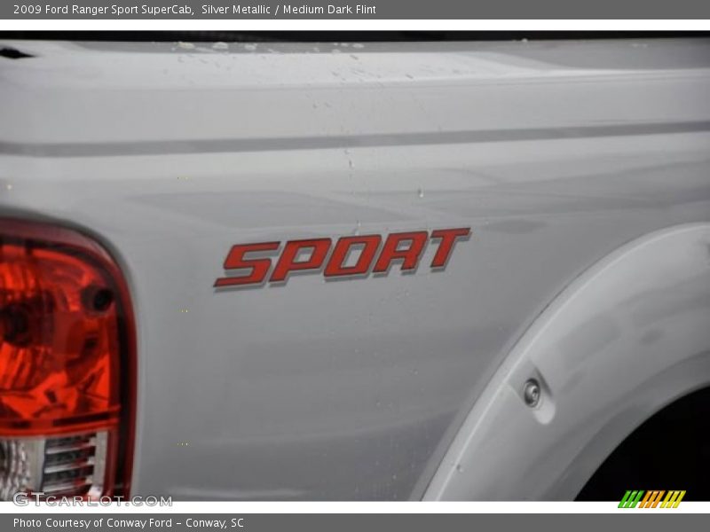 Silver Metallic / Medium Dark Flint 2009 Ford Ranger Sport SuperCab