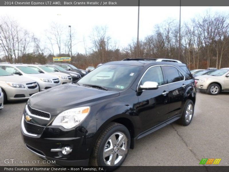 Black Granite Metallic / Jet Black 2014 Chevrolet Equinox LTZ AWD