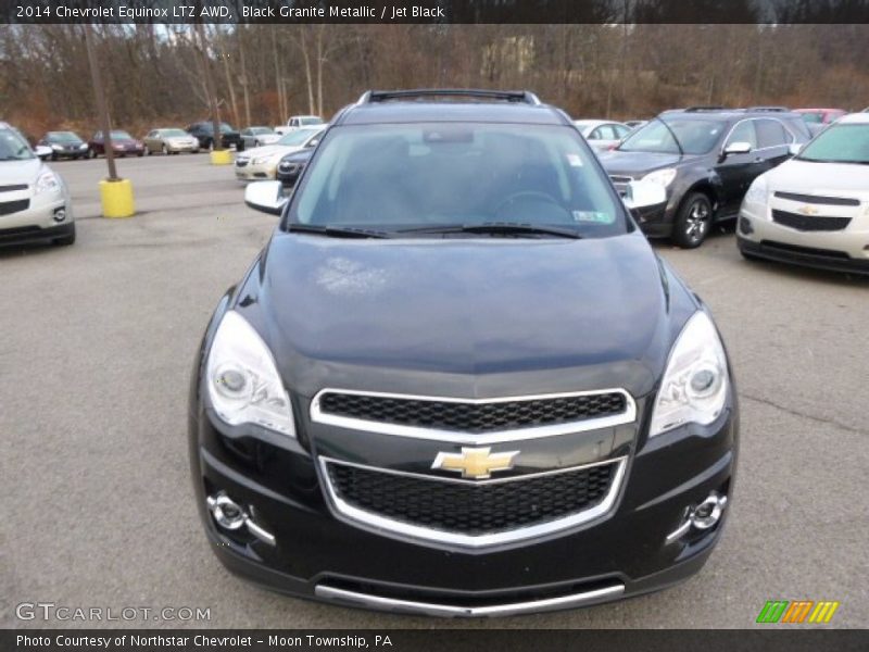 Black Granite Metallic / Jet Black 2014 Chevrolet Equinox LTZ AWD